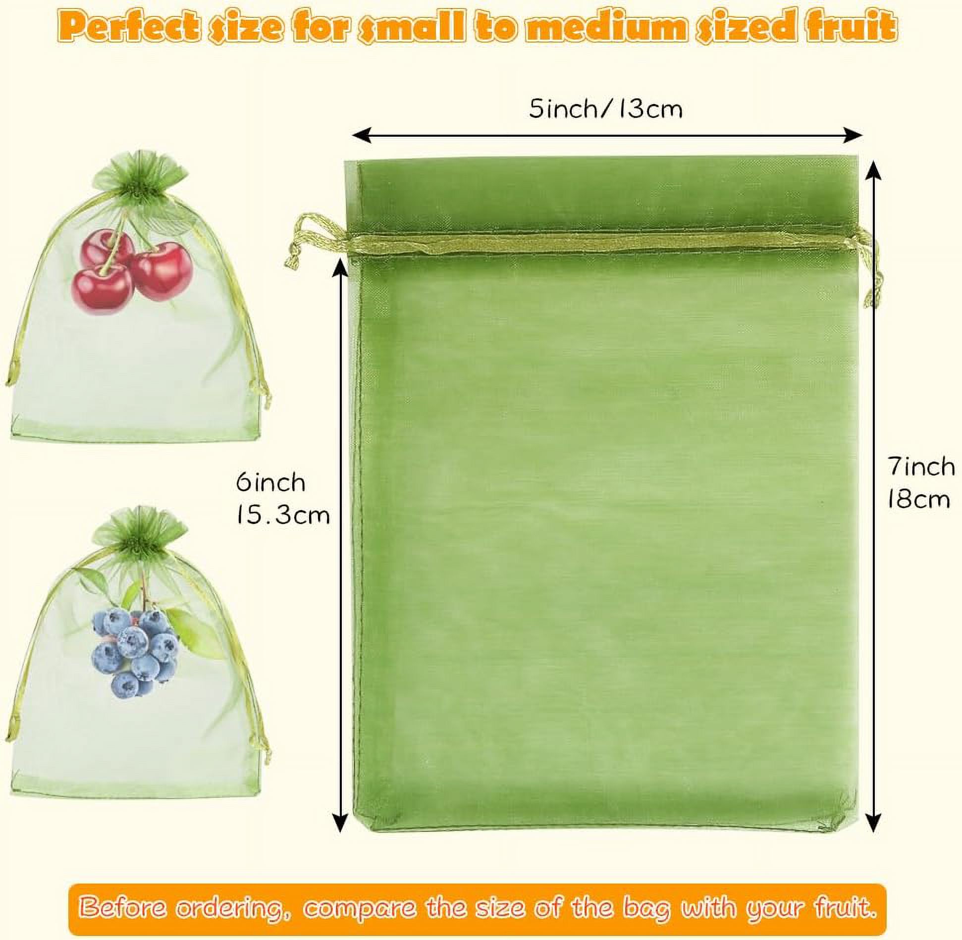Lot De 100 Sacs De Protection Pour Fruits – Filet Anti Insectes Pour Arbres Fruitiers Sacs En Maille Avec Cordon De Serrage Pour Proteger Les Tomates Les Raisins Les Mangues 10 X 90934243