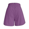 thumbnail image 5 of frariair Women's High Waisted Lightweight Stretch Sports Shorts Moisture Wicking Elastic Yoga Shorts For Casual Running Gym Training Purple, 5 of 5