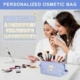 thumbnail image 6 of DAKIMOE Makeup Bag Cosmetic Bags Organizer Personalized Initial Travel Essentials Toiletry Bag for Birthday Christmas Girlfriend Teacher Valentines Day Gifts, 6 of 9