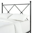 thumbnail image 6 of Weston Home Harrisburg Black Metal Queen Bed with Double x Headboard Design, 6 of 8