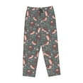 thumbnail image 4 of Xecao Hedgehogs and Flowers1 Women's Straight Lounge Pajama Pants: The Epitome of Relaxed Sleepwear, 4 of 9