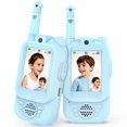 thumbnail image 1 of Walkie Talkies EvanFeo, paquete de 2 unidades, recargables con USB-C, para niños, 1 of 7