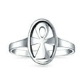 thumbnail image 3 of Bling Jewelry Womens Eternal Key of Life Ankh Cross Signet Ring .925 Sterling Silver, 3 of 6