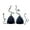 X3 Black, variant on Ticikt Women's Casual Hand Crocheted Solid Color Swimsuit Bikini Swimsuit Top Junior Swim Suits
