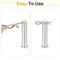 thumbnail image 5 of 30Pack Hitch Pin Clip, 2.5x53mm Zinc-Plated Spring Steel Retaining R Clip, Gold, 5 of 6