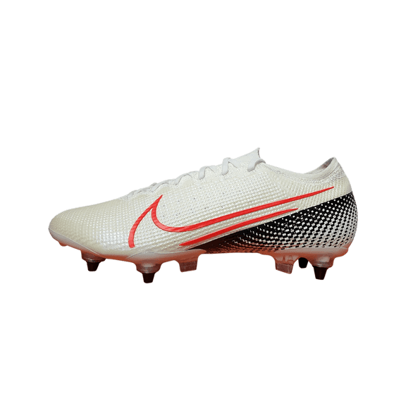 NIKE MENS Mercurial Vapor 13 Elite SG Pro AC "White / Laser Crimson" AT7899 161 AT7899 161 from Stadium Goods