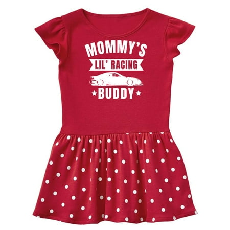 

Inktastic Mommys Lil Racing Buddy Gift Baby Girl Dress
