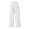 thumbnail image 4 of SNKSDGM Women's Plus Panties for Women Plus Size Womens Dress Pants Plus Size Petite High Waist Wide Leg Palazzo Pants for Women Smocked Elastic Waist Loose Comfy Casual Pants Pockets, 4 of 4