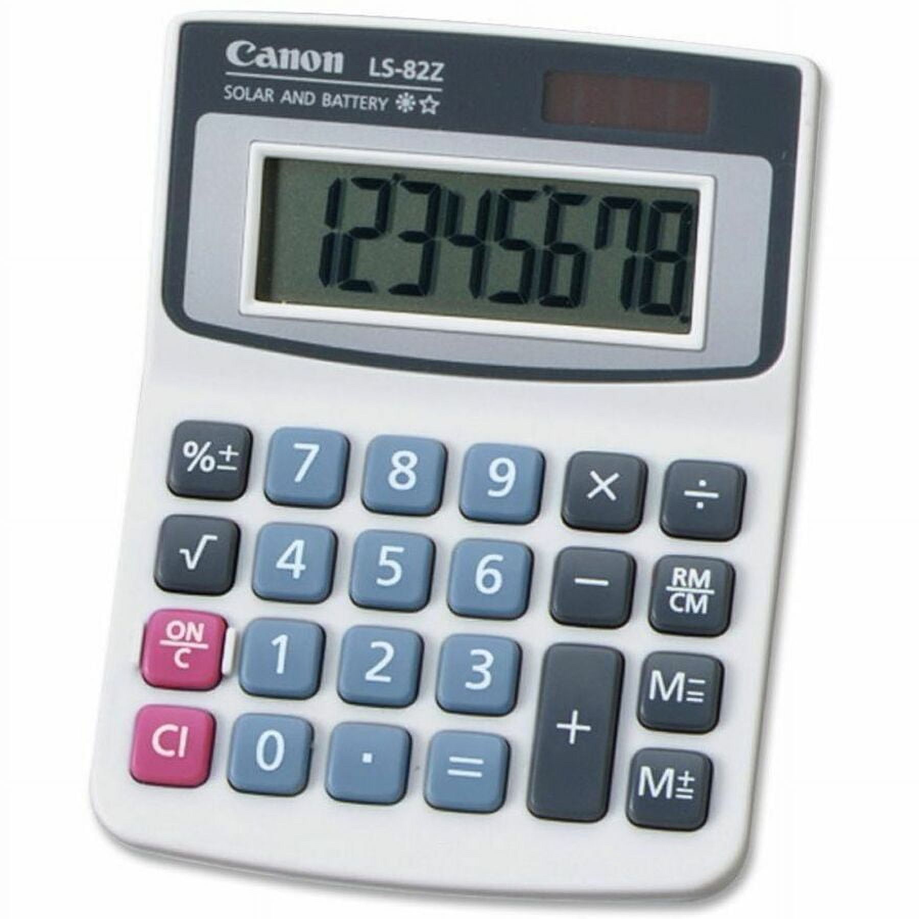 Canon LS82Z Large Display Handheld Calculator, Black photo 1
