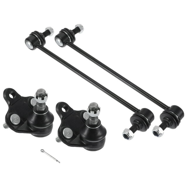 Unique Bargains 4pcs Kit de Suspensión Delantera Enlace de Barra Estabilizadora Inferior Junta Esférica para Toyota RAV4 2001-2005