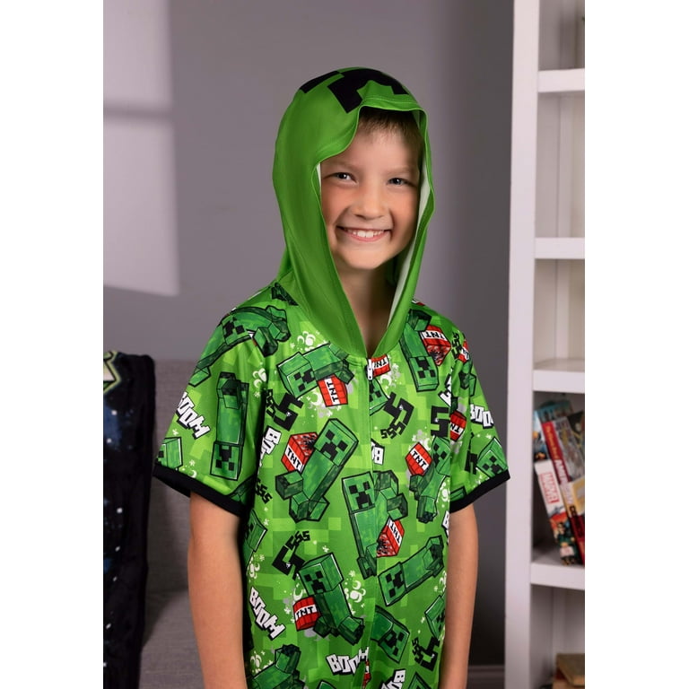 Minecraft Creeper Jumpsuit Kid's Costume