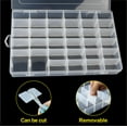36 Compartment Organizer Box with Parkical Adjustable Dividers, 36