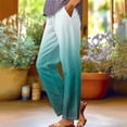 thumbnail image 2 of Jxximdong Cargo Pants for Women, Gradient Printed Loose Pocket Patchwork Casual Pants, Green Womens Casual Trousers, 2 of 5