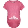 thumbnail image 2 of Maternity Force is Strong Funny Pregnancy T Shirt Graphic for Expecting Mothers, 2 of 9