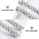 thumbnail image 3 of Par de pinzas para el cabello de cristal, pinzas para el cabello con diamantes de imitación brillantes, pinzas decorativas para el cabello para mujeres a la moda (diamantes de imitación AB) Ormromra CZMR-HY255-4, 3 of 7