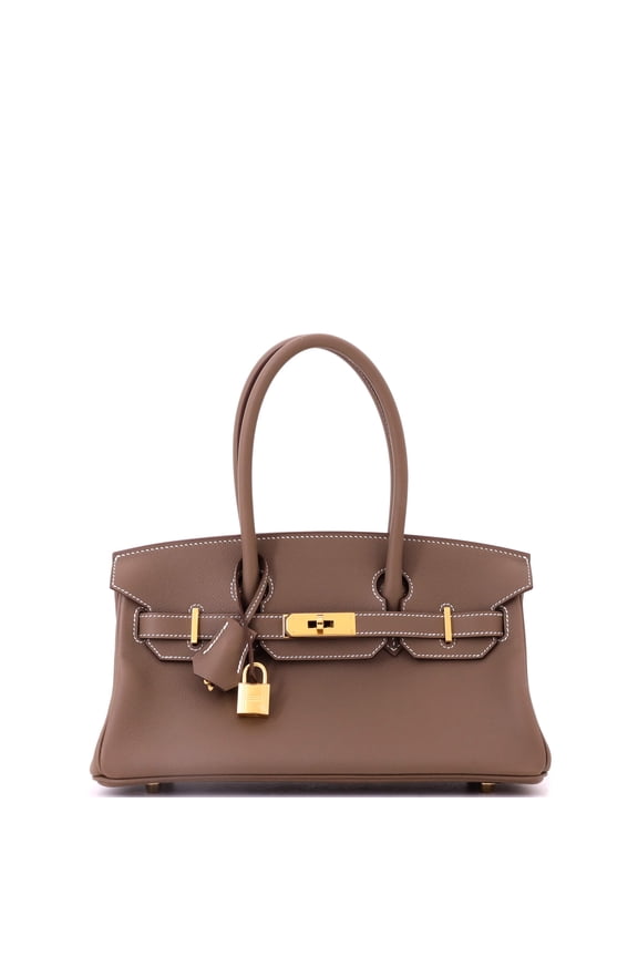 Pre-Owned Shoulder Light Birkin Bag Evercolor 29 By Rebag