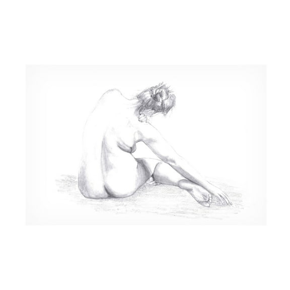 Pictufy Studio II 'Sketch Of A Woman' Canvas Art - 19 x 12 Inches