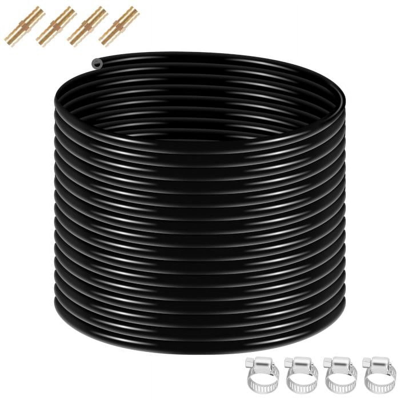 Premium 328 Foot 3/8" Aeration Hose - Weighted Design with 4 Copper Menders & Stainless Steel Clamps