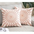 thumbnail image 2 of Juego de 2 almohadas decorativas bordadas, insertos y fundas, almohadas decorativas, cojines decorativos con insertos de cojín incluidos 18x18 (rosa) -Pink1 Vhermosa, 2 of 7