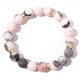thumbnail image 1 of Pulsera anti-ansiedad para mujer, pulsera con cuentas de cristal esmerilado hecha a mano pura, rosa, 10mm Feliz Sencillez, 1 of 5