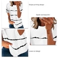 thumbnail image 3 of Women Summer T Shirt Casual Style Round Neck Loose Cut Short Sleeve T Shirt For Office ANGGREK Ropa, 3 of 5