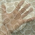 thumbnail image 3 of Beige Tulle Curtains with Rod Pocket, Oriental Traditional Paisley Detailed Motifs Color Contours Persian Culture Theme, Sheer Drape for Wedding Party 2 Panels, 7 Sizes, Cream, by Ambesonne, 3 of 3