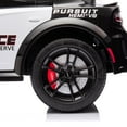 thumbnail image 6 of CASEMIOL Dodge 12V Kids Ride On Toys Car w/ Remote Control, Toddler Ride On Police Car Battery Powered w/ LED Lights, Music, Bluetooth, 2 Speeds, Safety Belt & Suspension, Gift for Boys & Girls,Black, 6 of 12