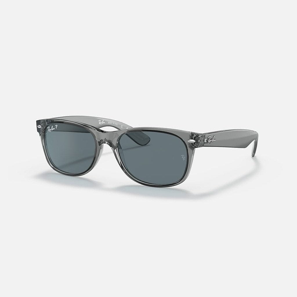 Ray Ban New Wayfarer Classic Polarized Blue Unisex Sunglasses RB2132 64503R 58