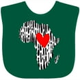 thumbnail image 3 of Inktastic Black History Month Ink Print African Heart Boys or Girls Baby Bib, 3 of 4
