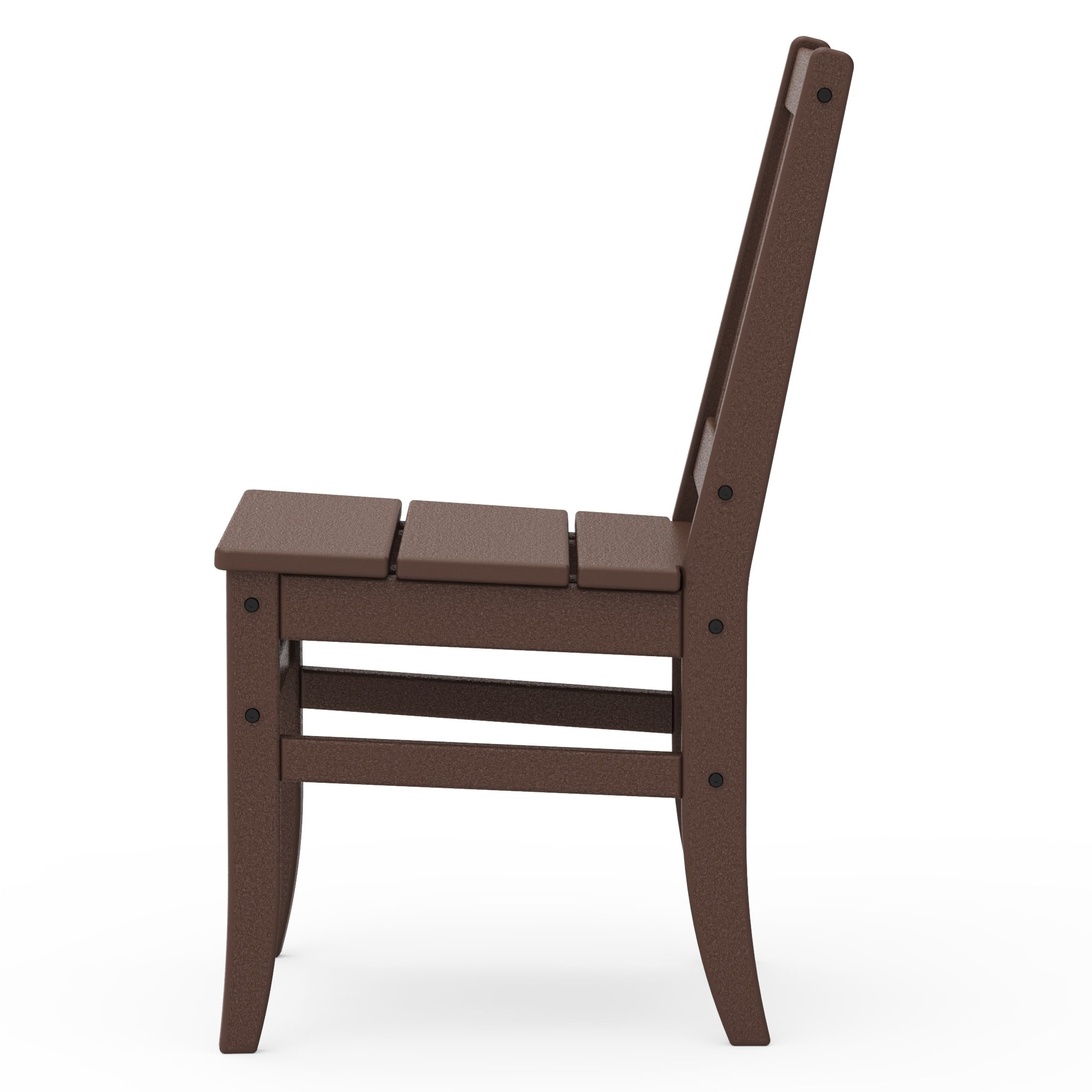 Better Homes & Gardens by POLYWOOD Southlake Outdoor Dining Side Chair (2 Chairs), All-Weather HDPE, Patio Seat, Mahogany