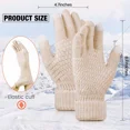 thumbnail image 3 of 4 Pares Guantes De Tejido Lana Unisex Moda Invierno Frío, 3 of 7