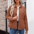thumbnail image 2 of Lindreshi Womens Quilted Lightweight Jacket Oversize Puffer Coats Button Up Long Sleeve Casual Outerwear Fall Winter Jackets with Pockets, 2 of 9