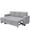 Gray, variant on DEALTOPS Linen Reversible Sleeper Sectional Sofa Bed with Storage Chaise,Dark Gray