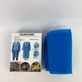 thumbnail image 3 of QUANYAN Rain slickers,Portable Drawstring Raincoat Rain Poncho with Hoods and Sleeves (Blue), 3 of 8