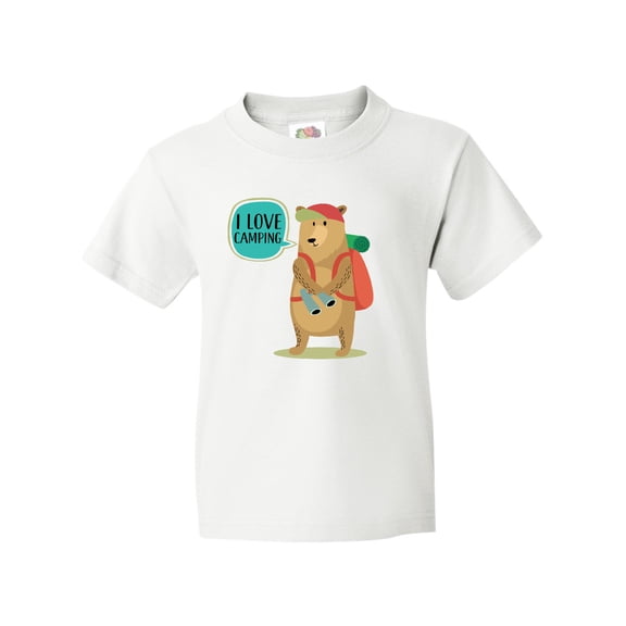 Inktastic I Love Camping Summer Camp Youth T-Shirt
