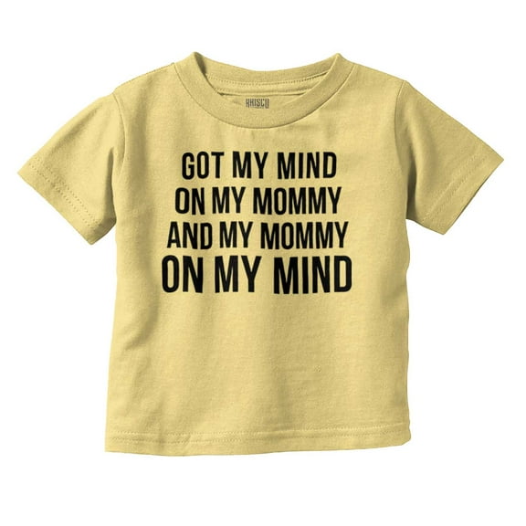 Funny Mommy on my Mind Hip Hop Toddler Boy Girl T Shirt Infant Toddler Brisco Brands 12M