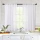 thumbnail image 1 of Cortinas MYSKY HOME, color blanco transparente con pompones, 140 x 137 cm, 2 paneles, 1 of 8
