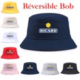 thumbnail image 2 of Unisexe Summer Reversible RICARD Bucket Hats Man Women Cotton Fisherman Cap Girl Boy Daily Vacation Chapeau Bob Casquette Gorras56-58cm Gao Jinjia LED, 2 of 2