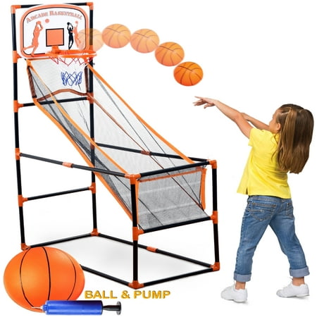 Bundaloo Arcade Basketball Game | Best Portable Hoop Shooting Games for Kids | Indoor & Outdoor Mini Sports Playset | Simple But Fun Goal Training Toy for Little Toddlers to Big Boys | (Best Camera For Basketball Games)