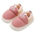thumbnail image 6 of Zwiiyzr Boys Girls Fluffy Slippers Winter Fleece Thick Leather Waterproof Non Slip Boys/Girls Slippers for Toddler/Little Kid/Big Kid Pink, 6 of 9