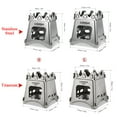 thumbnail image 3 of Compact Folding Titanium Wood Stove for Outdoor Camping Cooking Picnic, 3 of 8
