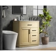 thumbnail image 3 of Elegant Kitchen and Bath Alden 32 inch Single Bathroom Vanity in Honey Brown, 3 of 10