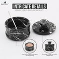 thumbnail image 3 of Radicaln Handmade Black Marble Salt Cellar with Lid & Spoon– 3" Stone Salt Box for Sea Salt, Sugar, Spices – Seasoning Jar for Kitchen Counter Storage, 3 of 6