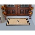 thumbnail image 3 of A1HC Rubber and Coir Door Mat Heavy Weight Large Entry Mat Outdoor Durable Monogrammed S Doormat 24"X48", Beige, 3 of 6