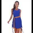 thumbnail image 3 of Vestido Informal con Cordón para Mujer, Azul, Talla XL, 3 of 7
