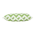thumbnail image 4 of Noble House Outdoor Rectangular Fabric Solid and Chevron Water Resistant Throw Pillows, Set of 4, Green/White, 4 of 9