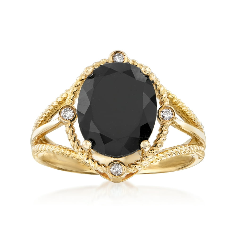 RossSimons RossSimons Black Onyx Ring in 14kt Yellow Gold With
