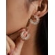 thumbnail image 3 of Aretes de oro laminado con piedras transparentes, 3 of 6
