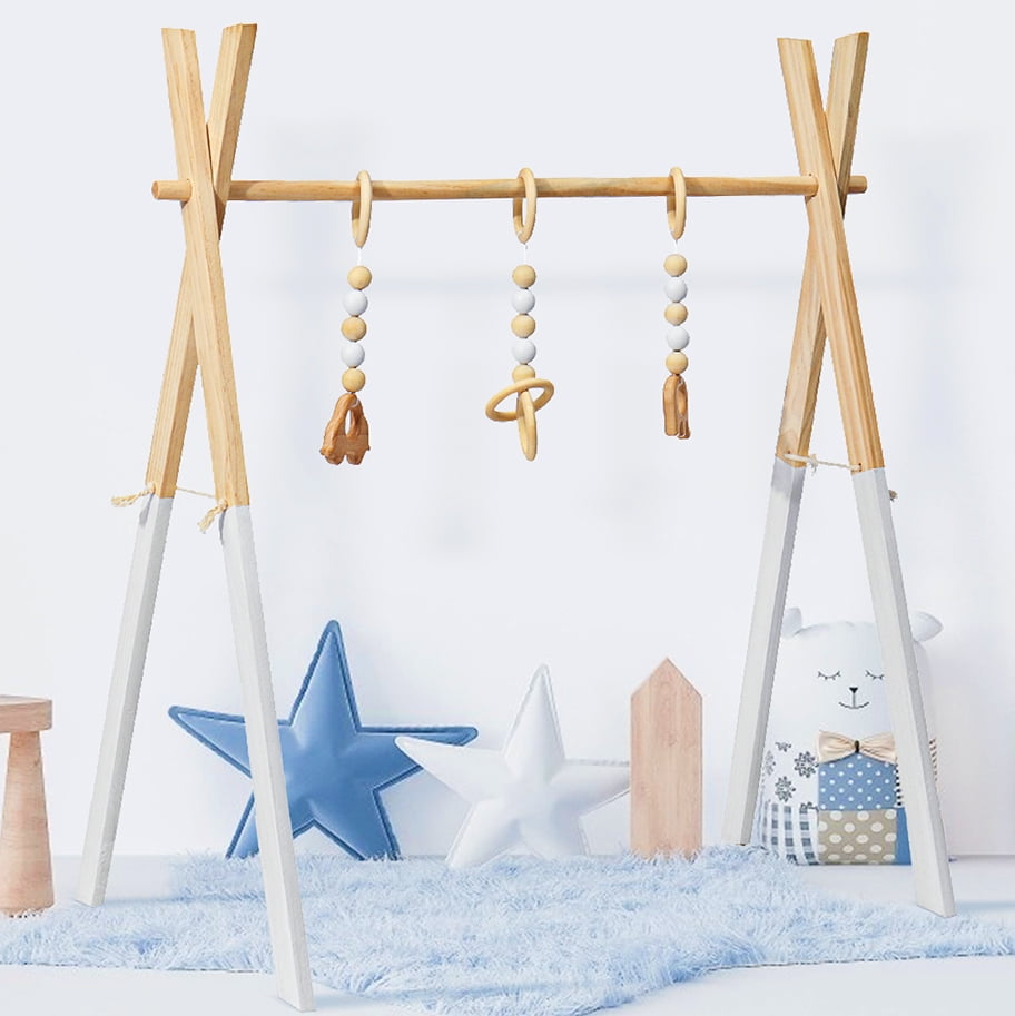 wooden play mobile
