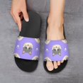 thumbnail image 6 of GZHJMY Stylish Slides for Women Men, Cute Cartoon Cats and Paws Isolated Soft Flexible Slip-on Sandals Slippers, 6 of 7